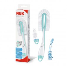 NUK Twist Bottle Brush | Made in France | Flat Brush for Thorough and Gentle Cleaning of Baby Bottles with Teat Brush NUK Twist Bottle Brush | Made in France | Flat Brush for Thorough and Gentle Cleaning of Baby Bottles with Teat Brush